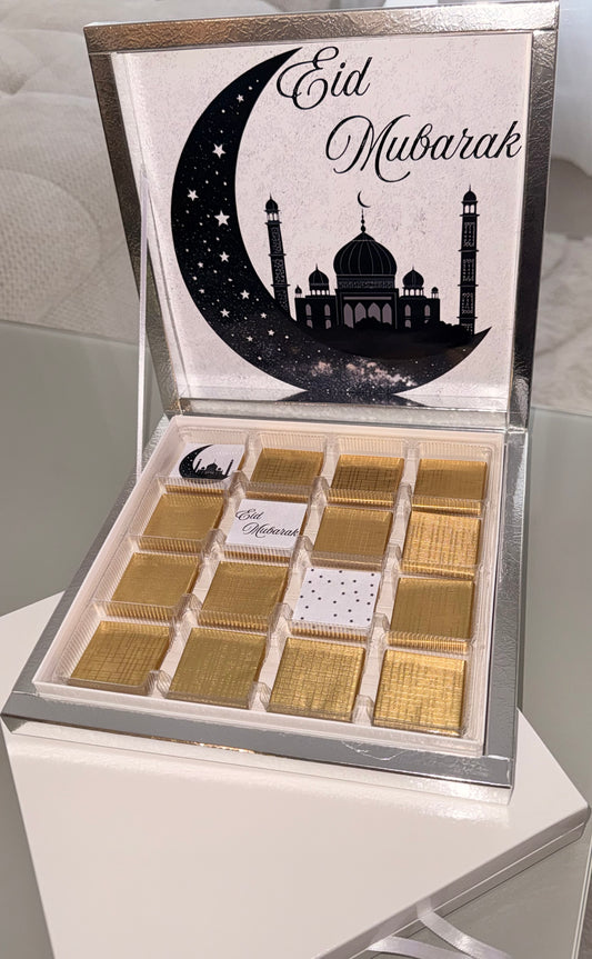 Boîte de chocolats x16 Eid Mubarak